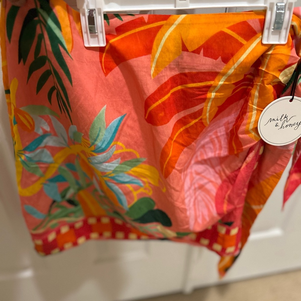 NWT Milk & Honey Tropical Skirt Large